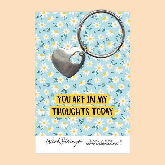 IN MY THOUGHTS - Heart Keyring - J143