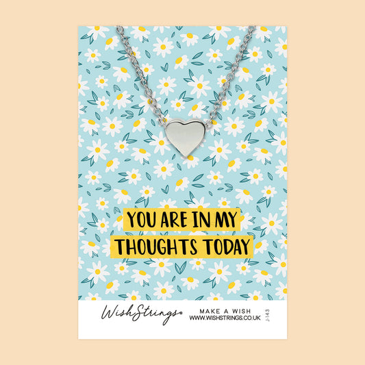 IN MY THOUGHTS - Heart Necklace - J143