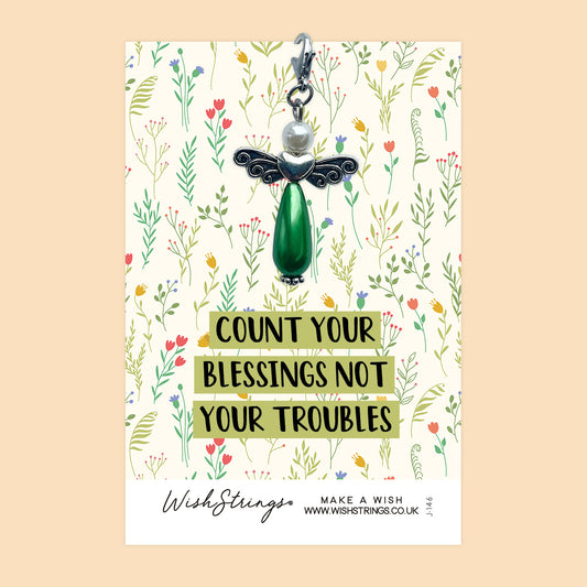 COUNT YOUR BLESSINGS - Wish Angels, Clip on Keepsake | J146