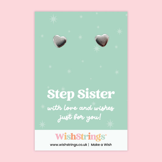 Step Sister - Heart Stud Earrings | J146
