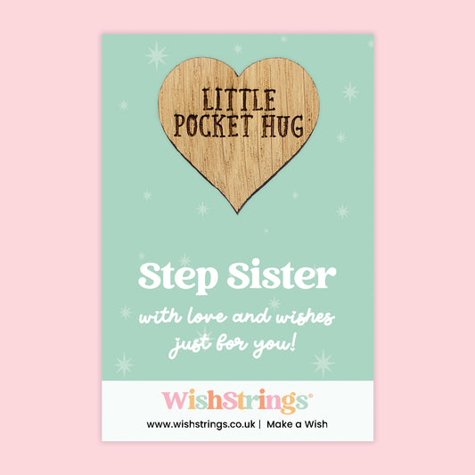 Step Sister - Oak Pocket Hug Token | J146