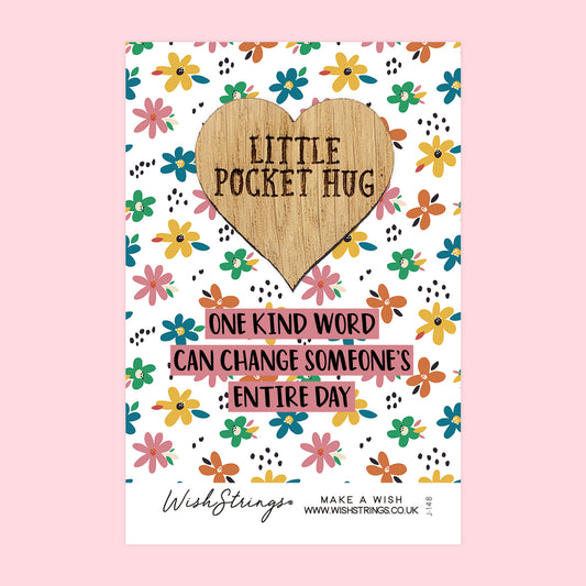 ONE KIND WORD - Oak Pocket Hug Token | J148