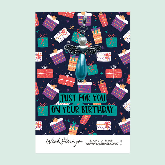 JUST FOR YOU BIRTHDAY - Wish Angels, Clip on Keepsake | J150