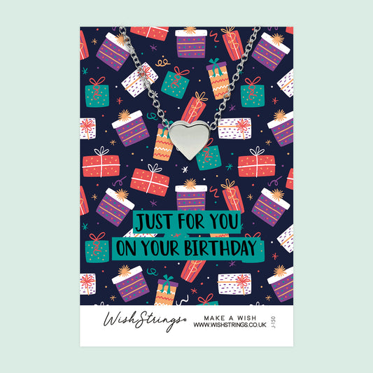 JUST FOR YOU BIRTHDAY - Heart Necklace - J150