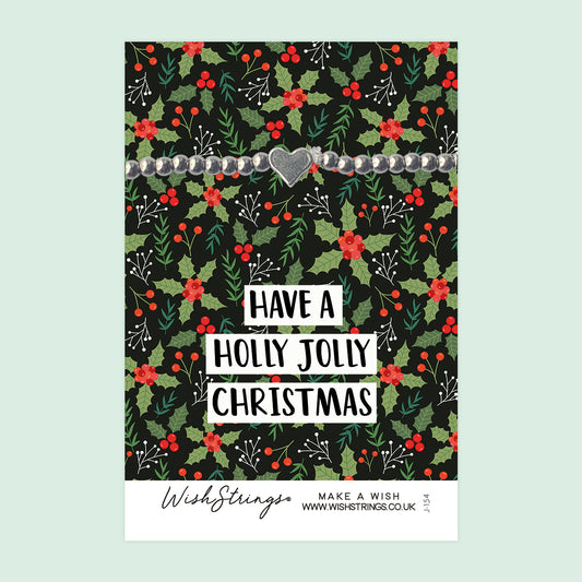 HOLLY JOLLY - Heart Beaded Bracelet - J154