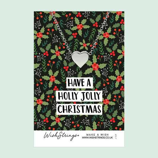 HOLLY JOLLY - Heart Necklace - J154