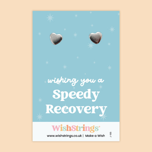 Wishing You a Speedy Recovery - Heart Stud Earrings | J156