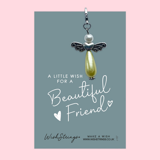 BEAUTIFUL FRIEND - Wish Angels, Clip on Keepsake | J157