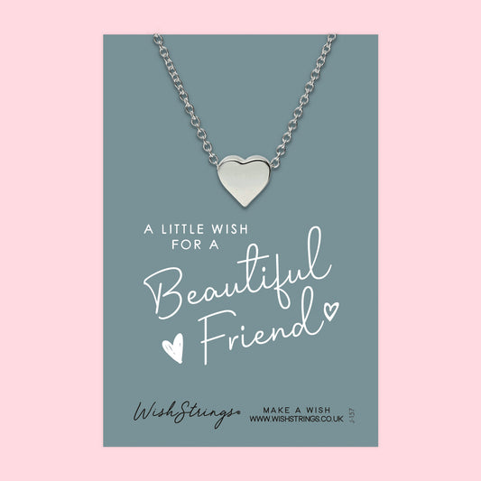 BEAUTIFUL FRIEND - HEART NECKLACE - J157