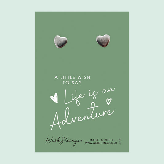 LIFE ADVENTURE - Heart Stud Earrings | J159