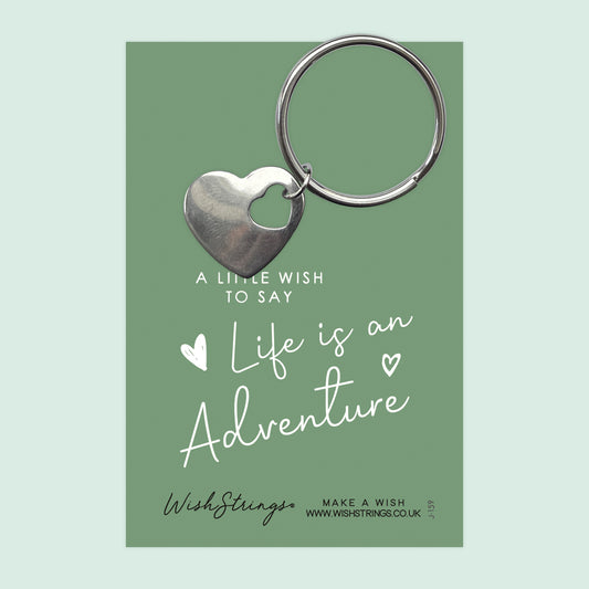 LIFE ADVENTURE - Heart Keyring - J159