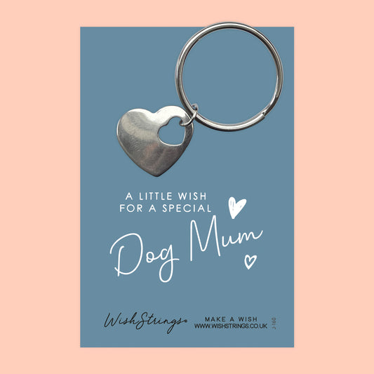 DOG MUM - HEART KEYRING - J160