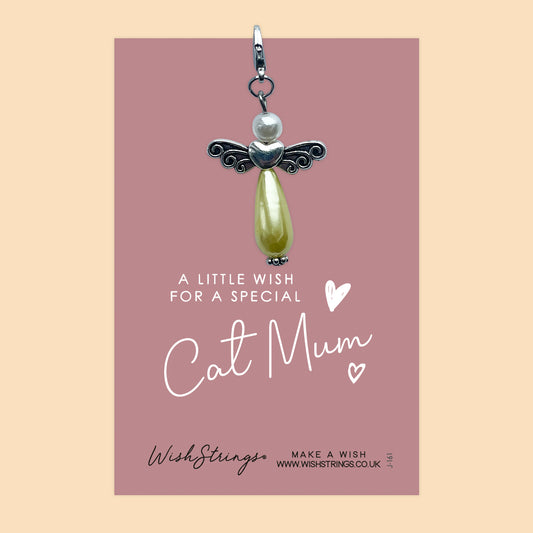 CAT MUM - Wish Angels, Clip on Keepsake | J161