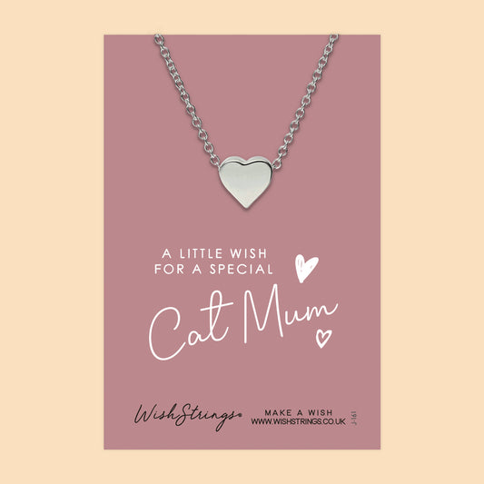 CAT MUM - HEART NECKLACE - J161