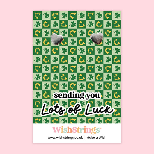 Sending You Lots of Luck - Heart Stud Earrings | J163
