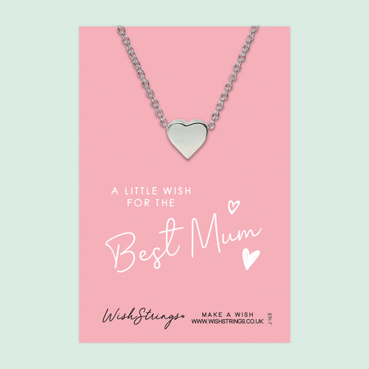 BEST MUM - HEART NECKLACE - J163