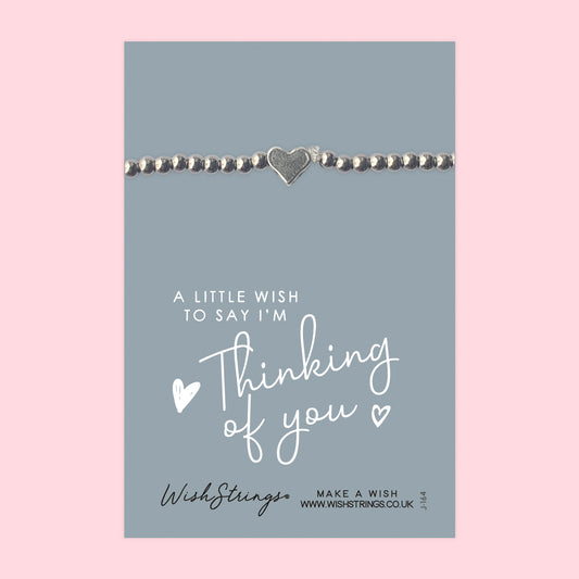 THINKING OF YOU - Heart Beaded Bracelet - J164