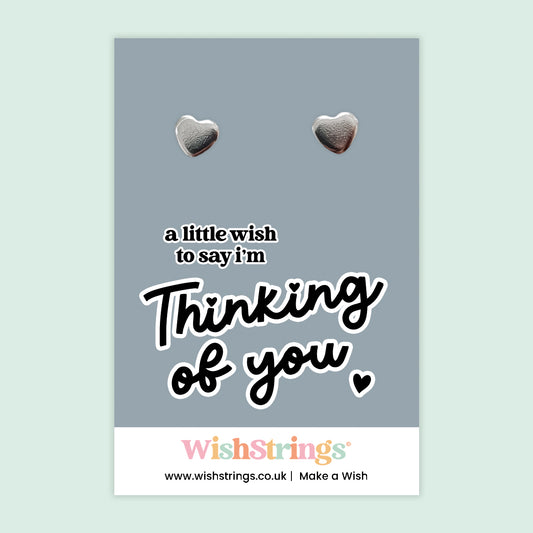 Thinking of You - Heart Stud Earrings | J164