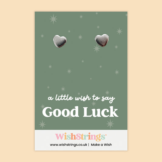 Good Luck - Heart Stud Earrings | J166