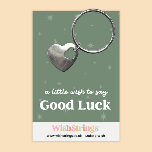 Good Luck - Heart Keyring - J166