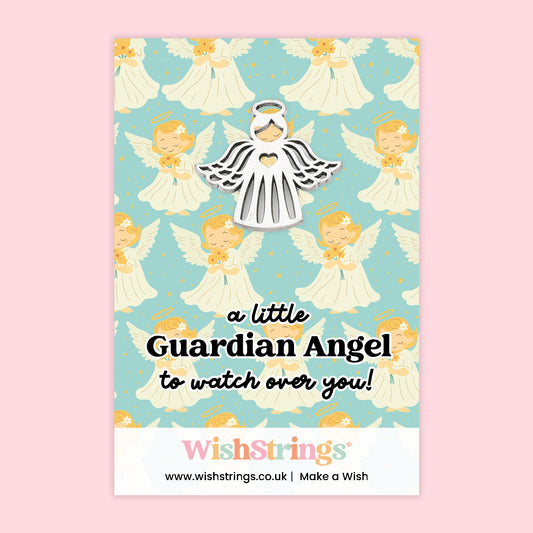 A Little Guardian Angel to Watch Over You - Oak Pocket Hug Token | J167-AH