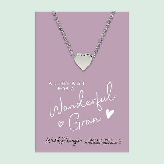 WONDERFUL GRAN - Heart Necklace - J167