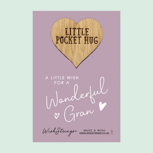 WONDERFUL GRAN - Oak Pocket Hug Token | J167