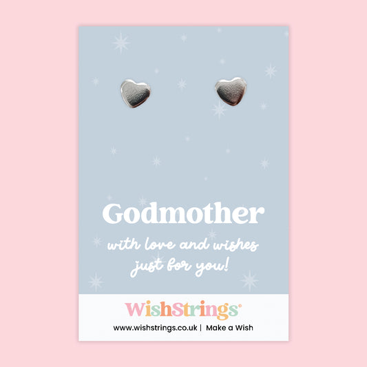 Godmother - Heart Stud Earrings | J170