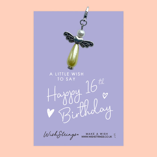 16TH BIRTHDAY - Wish Angels, Clip on Keepsake | J171