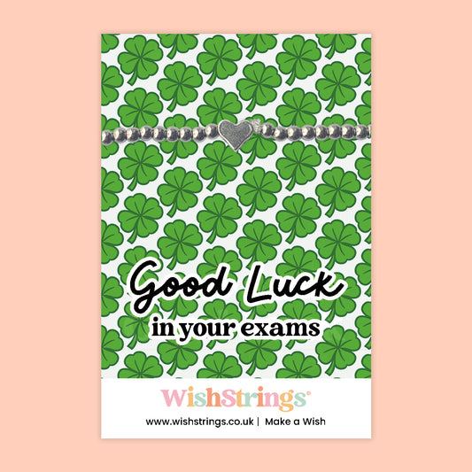 Good Luck in Your Exams - Heart Beaded Bracelet - J179