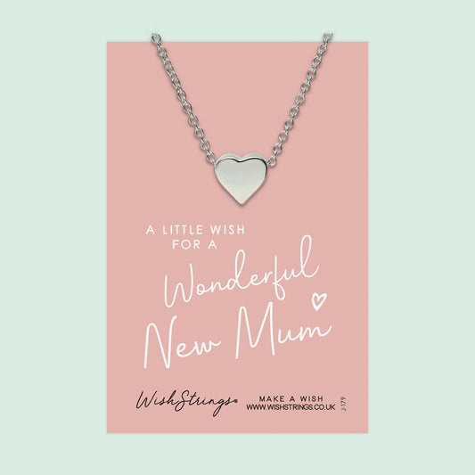 NEW MUM - Heart Necklace - J179