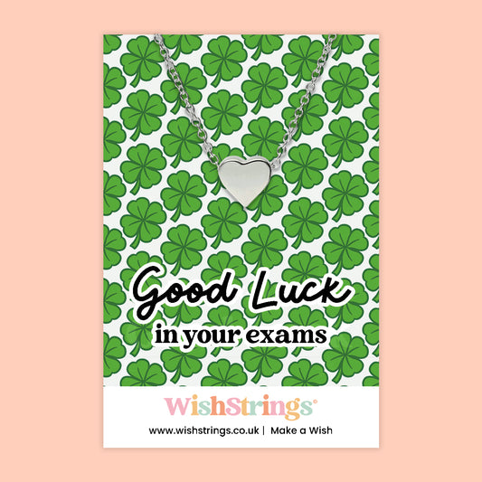 Good Luck in Your Exams - Heart Necklace - J179