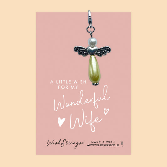 WONDERFUL WIFE - Wish Angels, Clip on Keepsake | J180