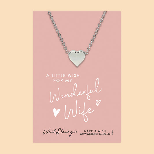 WONDERFUL WIFE - Heart Necklace - J180