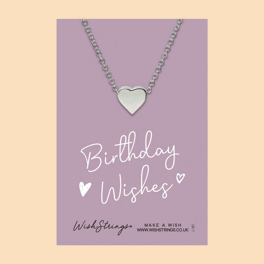 BIRTHDAY WISHES - HEART NECKLACE - J181