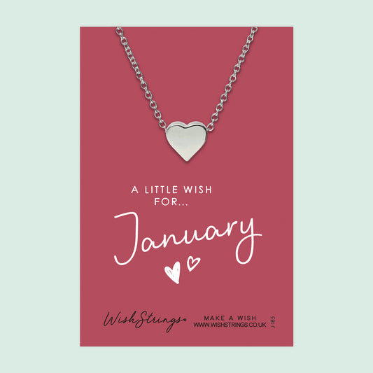 JANUARY - Heart Necklace - J185