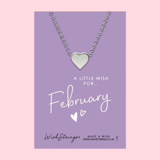 FEBRUARY - HEART NECKLACE - J186