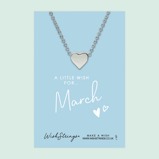 MARCH - Heart Necklace - J187