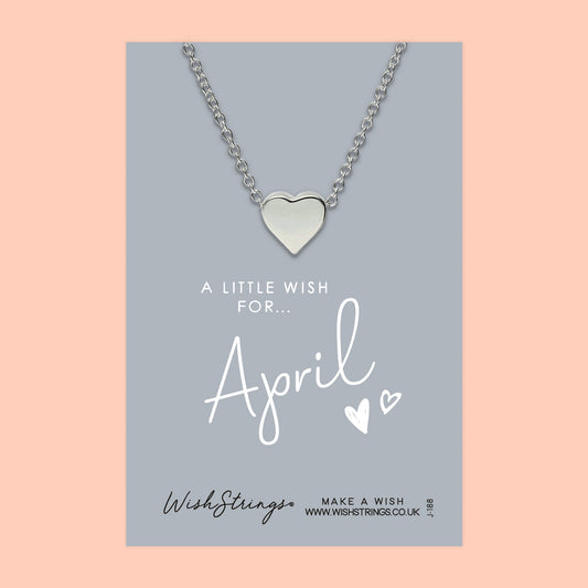 APRIL - HEART NECKLACE - J188