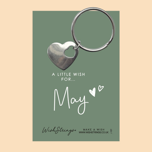 MAY - Heart Keyring - J189