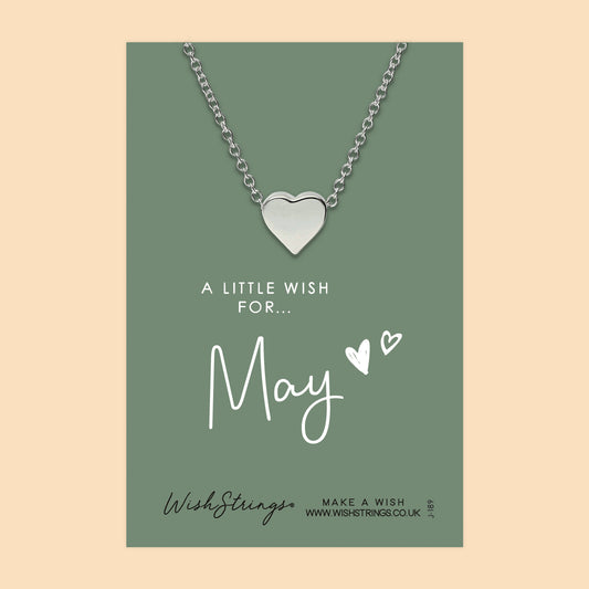 MAY - Heart Necklace - J189