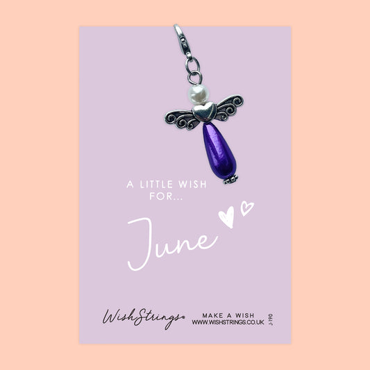 JUNE - Wish Angels, Clip on Keepsake | J190