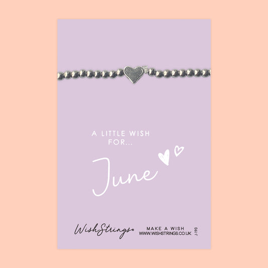 JUNE - Heart Beaded Bracelet - J190