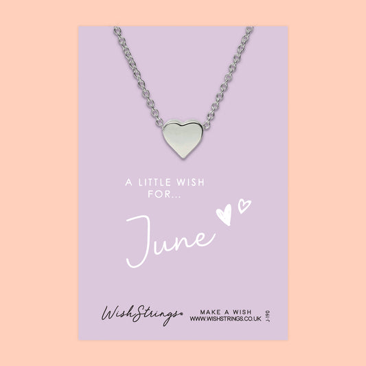 JUNE - Heart Necklace - J190