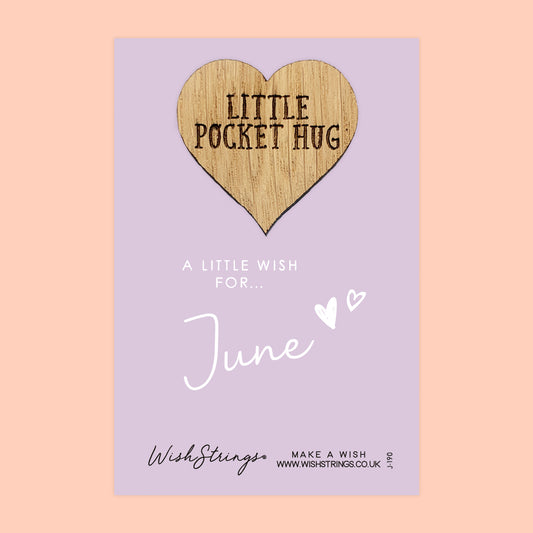 JUNE - Oak Pocket Hug Token | J190