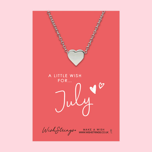 JULY - Heart Necklace - J191