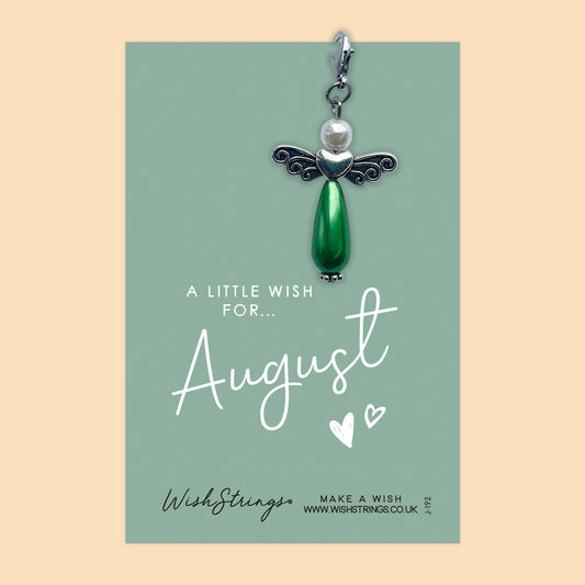 AUGUST - Wish Angels, Clip on Keepsake | J192