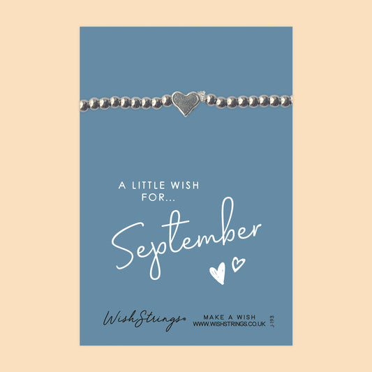 SEPTEMBER - Heart Beaded Bracelet - J193