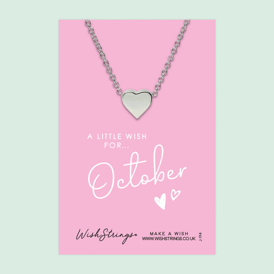 OCTOBER - Heart Necklace - J194