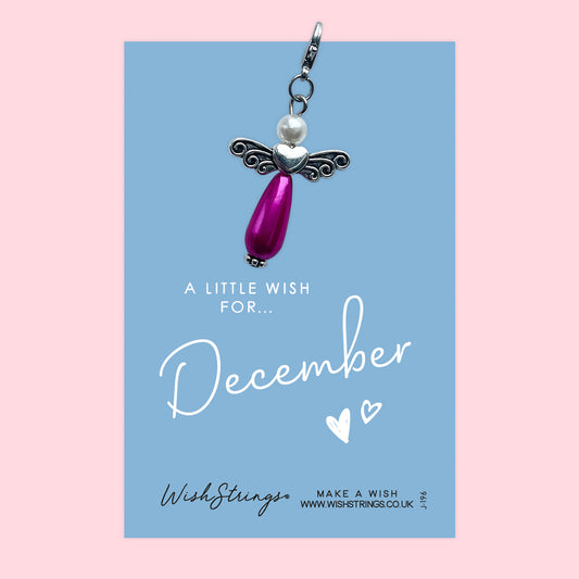 DECEMBER - Wish Angels, Clip on Keepsake | J196